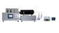Máquina horizontal 220V 50HZ de la prueba de la llama de la tarifa de lanzamiento del gas ácido del halógeno del cable de la inflamabilidad