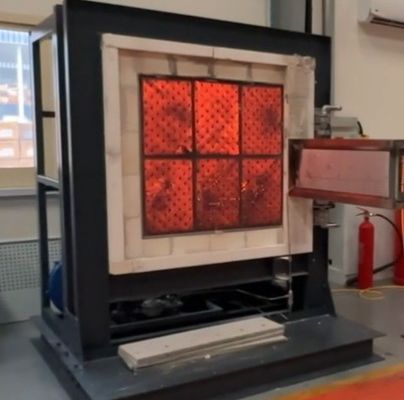 Máquina de ensayo de fuego de túnel ASTME84, gas metano, compresor de aire, laboratorio, clase de protección IP57