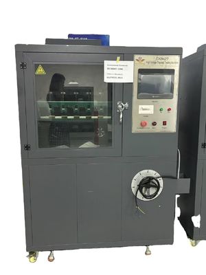 Pruebas de plástico Máquina de prueba de corrosión de resistencia a las huellas eléctricas con voltaje de prueba ajustable sin pasos 100V-6000V
