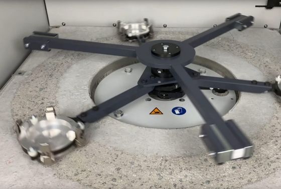 Máquina de ensayo de abrasión DAM Darmstadt para prendas de protección de motocicletas, aparato de ensayo de laboratorio