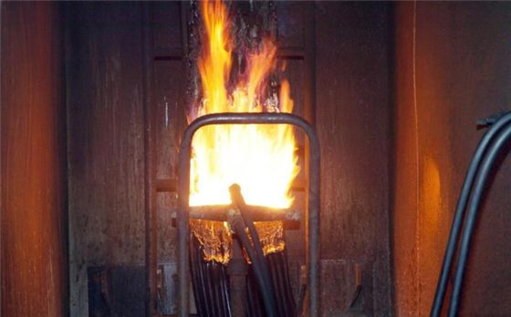 Probador de combustión de haces de cables y alambres, Máquina de prueba de cables y alambres en haces instalados verticalmente