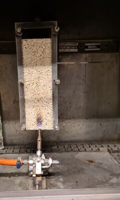 EN ISO 11925 Prueba de inflamabilidad de los materiales de construcción - Prueba de una sola fuente de fuego