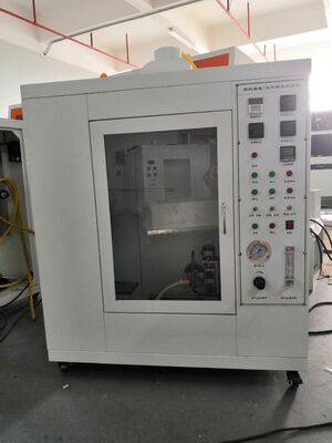 UL94 HB Equipo de ensayo de caucho de silicona Prueba de llama vertical