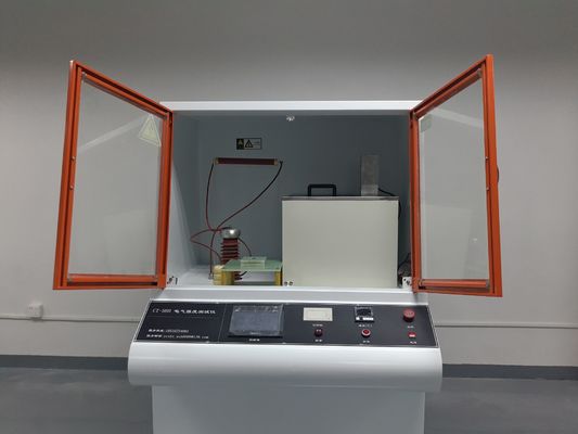 IEC 60243-1 Máquina de ensayo de material aislante 0 ~ 50kV Máquina de ensayo de laboratorio de tensión de ruptura