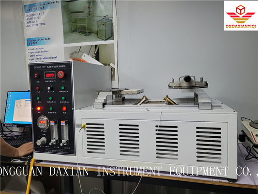 Máquina de ensayo de laboratorio TPP Ensayos de fuego según ASTM F2700
