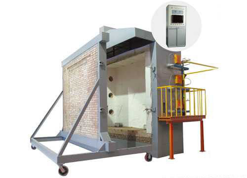 Prueba de resistencia al fuego de los componentes de los edificios